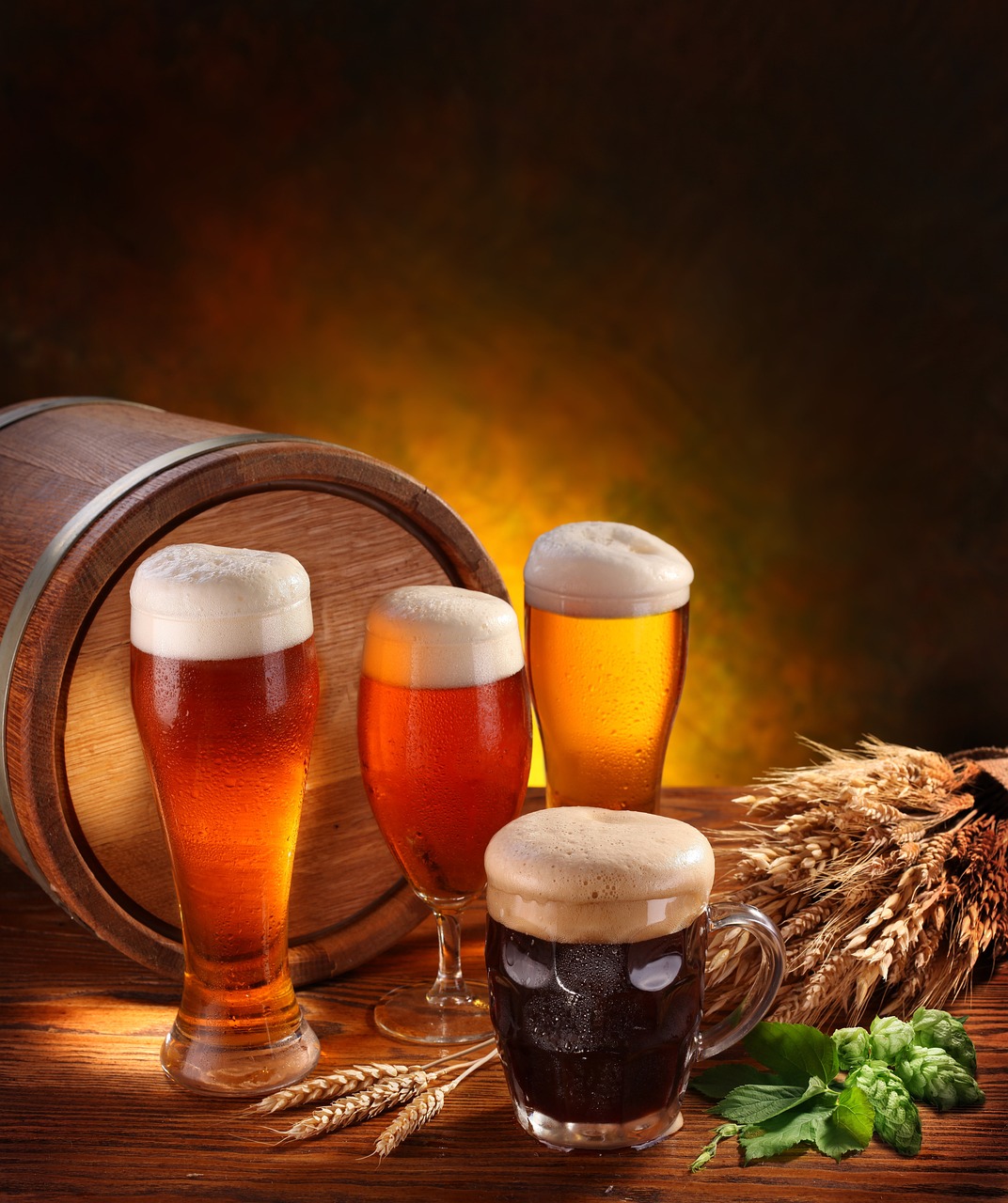 beer, barley, beverage