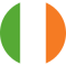 Bandera Irlanda circulo
